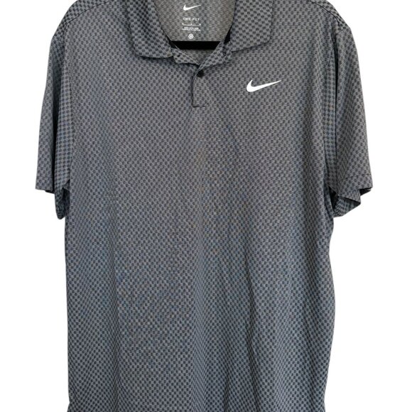 Nike Other - Nike Dri-FIT Mens Golf Polo Shirt Solid Navy Blue Short Sleeve Medium Athletic